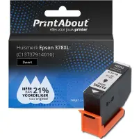 PrintAbout Cartouche compatible pour Epson 378XL (C13T37914010) - Noir - Grande capacité