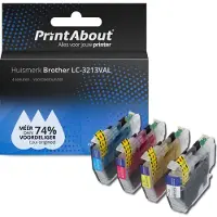 PrintAbout Cartouche compatible pour Brother LC-3213VAL - 4 couleurs - Grande capacité - Multipack