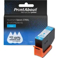 PrintAbout Cartouche compatible pour Epson 378XL (C13T37924010) - Cyan - Grande capacité