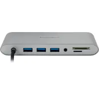 Kensington Hub USB - - K33853WW - USB-C - 10 Gbit/s - Compatible MicroSD