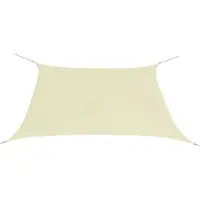 vidaXL Parasol en tissu oxford carré 3,6 x 3,6 m crème