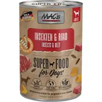 Mac'S 6 x 400 g insectes pour chien - insectes, bœuf