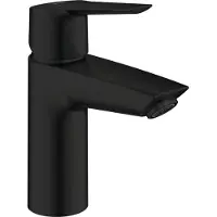 GROHE Start Mitigeur monocommandé pour lavabo S-Size, portée 110mm, avec vidage PUSH-open, matt black, 235502432