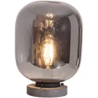By Rydens Lampe de table Leola verre de fumée