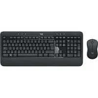 Logitech Advanced Mk540 Usb Qwerty Wireless Keyboard And Mouse Italian Noir