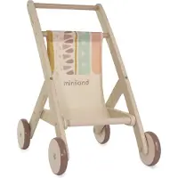 Miniland Wood Stroller Doll Doré Enfants