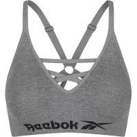 Reebok Soutien-gorge de sport sans couture Maryna Gris Chiné femme