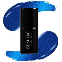 Semilac UV Hybrid Silk Effect vernis à ongles gel lampe UV/LED teinte 466 Blue Silk Pyjamas 7 ml