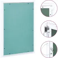 vidaXL Trappe de visite avec cadre en aluminium et insert GK 300x600 mm