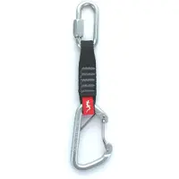 Fixe Climbing Gear Clip 508-8+indus Curvo Sangle express Gris 18 cm Gris 18 cm