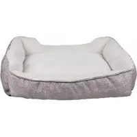 Intirilife Intitilife Lit Pour Animaux De Compagnie En Peluche Moelleux En Gris - 50 X 40 X 13 Cm - Lit De Chien Antidérapant Doux Oreiller De Lit De Chat Canapé Confortable Pour Chien Canapé De Chat