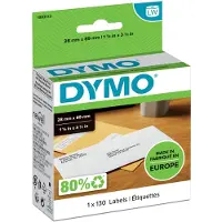 Dymo Étiquettes pour adresse LabelWriter , collage permanent,, 89 x 28 mm, 1983173, 1 x 130 pièces, blanc