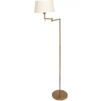 Mexlite - lampadaire - Bella - bronze - métal tissu - lampe de lecture - E27 - 5894BR