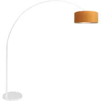 Steinhauer Lampe à arc moderne Sparkled avec abat-jour en velours