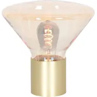 Steinhauer Lampe de table Ambiance 3401ME - Laiton contemporain et verre ambré - - Usage intérieur