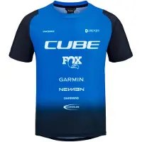 Cube Vertex X Actionteam Short Sleeve Enduro Jersey Bleu L Enfants