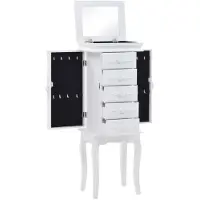 vidaXL Armoire à bijoux blanc