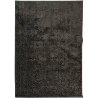 vidaXL Tapis ISTAN à poils longs aspect brillant anthracite 120x170 cm