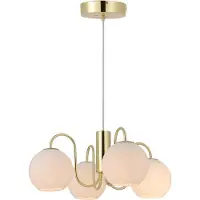 Nordlux Suspension Franca 4 lumières en laiton