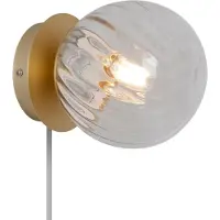 Nordlux Applique murale en verre Chisell laiton