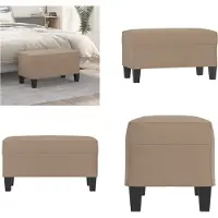 vidaXL Banc Cappuccino 70x35x41 cm Similicuir