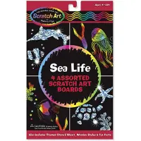Melissa & Doug Scratch Art Sheets - Sea Life| Arts & Crafts | Scratch Art | 4+ | Gift for Boy or Girl