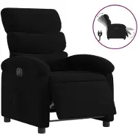 vidaXL Fauteuil relax électrique noir tissu