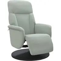 vidaXL Fauteuil relax avec repose-pieds gris clair velours