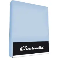 Cinderella Drap-Housse Surmatelas Cinderella Soft Blue (Jersey)-160 x 200/210 cm