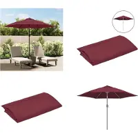 vidaXL Housse de rechange pour parasol Bordeaux rouge 300 cm