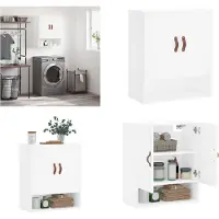 vidaXL Armoire murale blanc 60x31x70 cm bois d'ingénierie