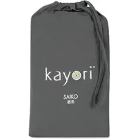 Kayori Drap-Housse Kayori Saiko Antracite (Jersey)-140 x 220 cm
