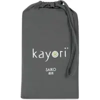 Kayori Drap-Housse Haut de Gamme Kayori Saiko Antracite (Jersey)-80 x 220 cm