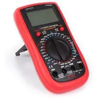 Velleman Multimètre numérique , adapté à la mesure du courant CA/CC, de la tension CA/CC, de la résistance, de la capacité, des diodes, de la continuité, de la fréquence et de la température, y compris