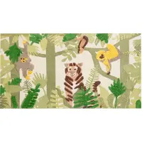 Beliani Tapis enfant coton multicolore 80 x 150 cm motif jungle JANHTO (150 x 80 cm)