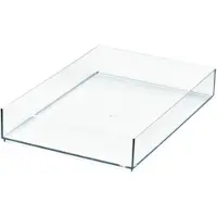 IDesign Organiseur de tiroir cosm tiques en plastique The Sarah Tanno Collection 8" x 12" x 2" Transparent