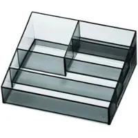 IDesign Boîte de Stockage iDesign Sarah Tanno Grey (20 x 16 x 8,3 cm)
