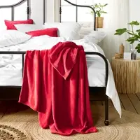 De Witte Lietaer Plaid De Witte Lietaer Snuggly Ruby Rouge-150 x 200 cm