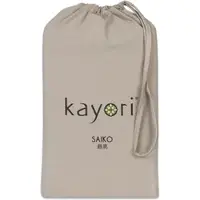 Kayori Drap-Housse Haut de Gamme Kayori Saiko Taupe (Jersey)-140 x 220 cm