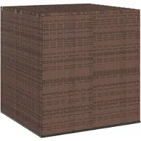 vidaXL Garten-Kissenbox PE Rattan 100x97.5x104 cm Braun