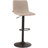 NABER Bella R, chaise haute, structure noire, revêtement taupe (02)