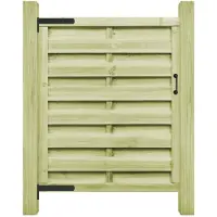 vidaXL Portillon Bois de pin imprégné 100x125 cm Vert