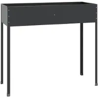 vidaXL Jardinière Anthracite 100,5x40,5x90 cm Acier galvanisé