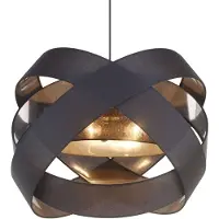 LINDBY Suspension , Simaria, dimmable, Noir, Salon / séjour, Tissu / textile, Moderne