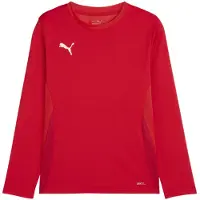 Puma Garçons, T-shirt de sport, teamGOAL LS Jersey Jr (128), Rouge, 128
