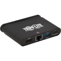 Tripp Lite USB-C Dock U444-T6N-H4GUBC écran unique/1xHDMI/jusqu'à 1x4K/1xUSB 3.2/RJ45/support PD 100W/noir/appareil d'alimentation non inclus