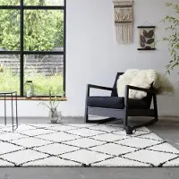 FRAAI Tapis vintage - Wonder Vert/Noir | 120x170 cm | Rectangulaire | Pile haute