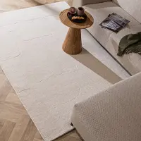 Studio Clarice Tapis en laine - Giselle Abstract Blanc | 120x170 cm | Rectangulaire | Pile courte