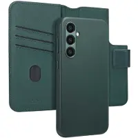 Accezz Étui de télephone portefeuille en cuir 2-en-1 avec MagSafe Samsung Galaxy S24 Plus - Cedar Green
