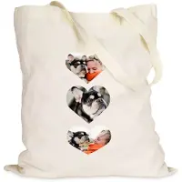 Yoursurprise Tote bag personnalisé en coton bio - Naturel
